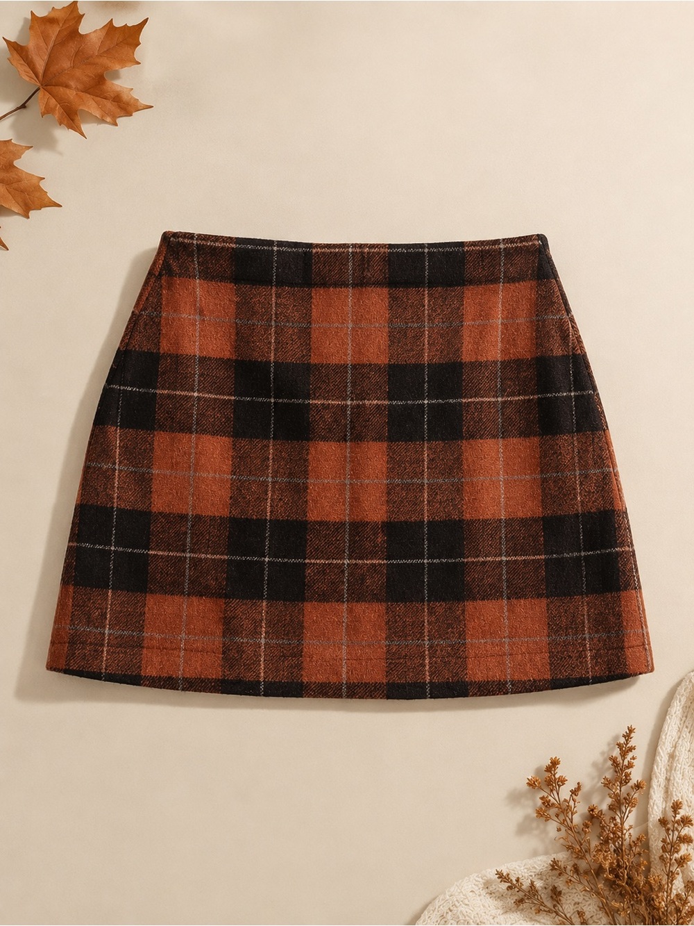 Fall Plaid Skirt